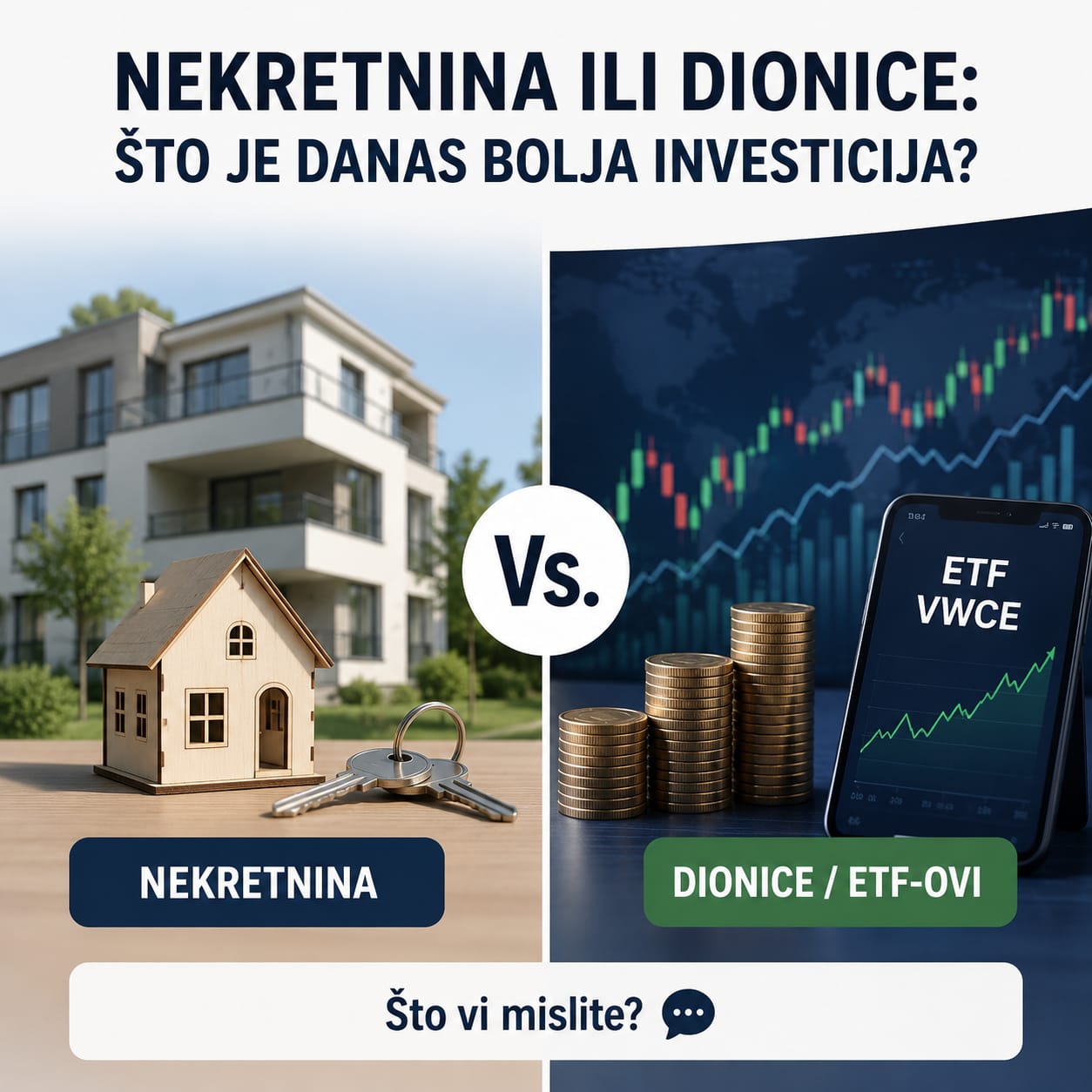 Nekretnina ili dionice: usporedba investicija